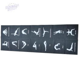MATA DO JOGI SKŁADANA 1700x600x5MM CZARNA ENERO FIT