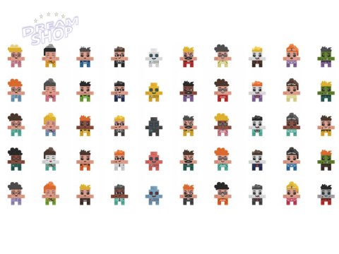 Marioinex Klocki Mini Waffle Surprise 2w1 saszetka figurka klocki ZA5040 Marioinex Klocki Mini Waffle Surprise 2w1 saszetka figurka klocki ZA5040