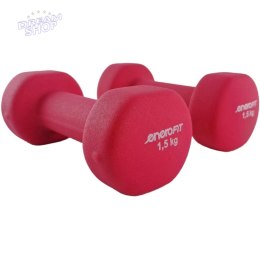 ZESTAW HANTLI NEOPRENOWYCH 2X1,5KG ENERO FIT
