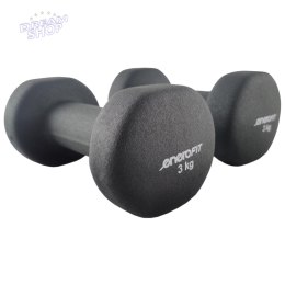 ZESTAW HANTLI NEOPRENOWYCH 2X3KG ENERO FIT