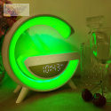 Lampka LED Głośnik Bluetooth Ładowarka Indukcyjna Zegar Radio FM Budzik