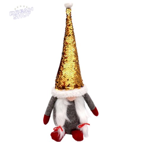 Skrzat dekoracyjny z magicznymi cekinami 35 cm szary Skrzat dekoracyjny z magicznymi cekinami 35 cm szary