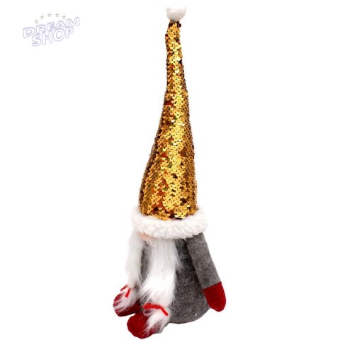 Skrzat dekoracyjny z magicznymi cekinami 35 cm szary Skrzat dekoracyjny z magicznymi cekinami 35 cm szary