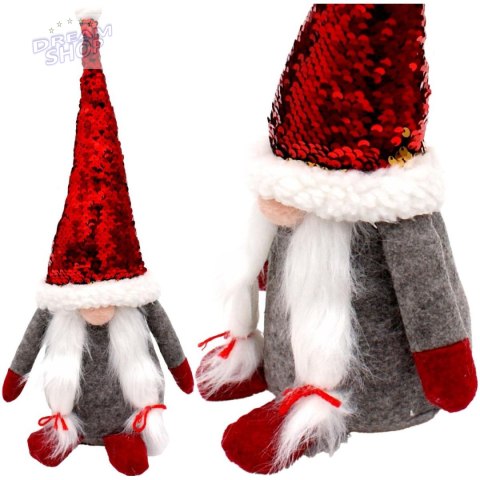 Skrzat dekoracyjny z magicznymi cekinami 35 cm szary Skrzat dekoracyjny z magicznymi cekinami 35 cm szary