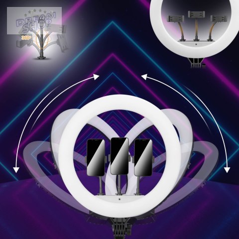 Lampa pierścieniowa LUMO LED ring do filmów zdjęć makijażu Lampa pierścieniowa LUMO LED ring do filmów zdjęć makijażu