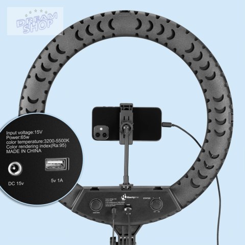 Lampa pierścieniowa LUMO LED ring do filmów zdjęć makijażu Lampa pierścieniowa LUMO LED ring do filmów zdjęć makijażu