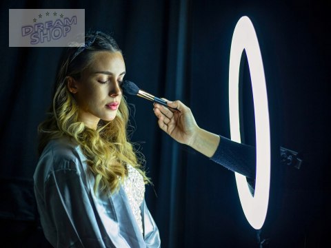 Lampa pierścieniowa LUMO LED ring do filmów zdjęć makijażu Lampa pierścieniowa LUMO LED ring do filmów zdjęć makijażu