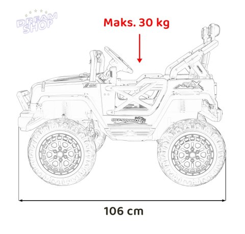 Pojazd OFF ROAD Speed Biały Pojazd OFF ROAD Speed Biały