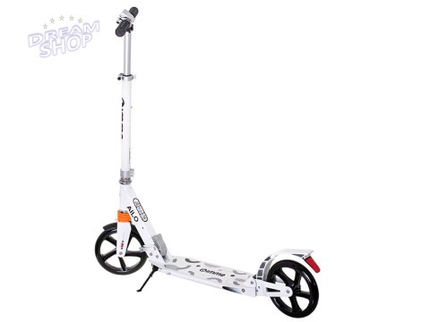 Hulajnoga miejska składana AILO koła 200mm amortyzator przód tył biała GIMME