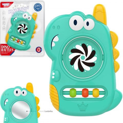 WOOPIE BABY Zabawka Sensoryczna Gryzak Lusterko Dino WOOPIE BABY Zabawka Sensoryczna Gryzak Lusterko Dino