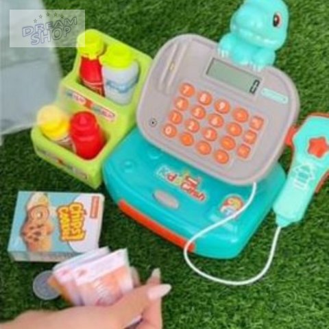 WOOPIE Kasa Sklepowa Dino z Półką WOOPIE Kasa Sklepowa Dino z Półką