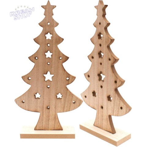 Choinka dekoracyjna drewniana 32cm gwiazda Choinka dekoracyjna drewniana 32cm gwiazda