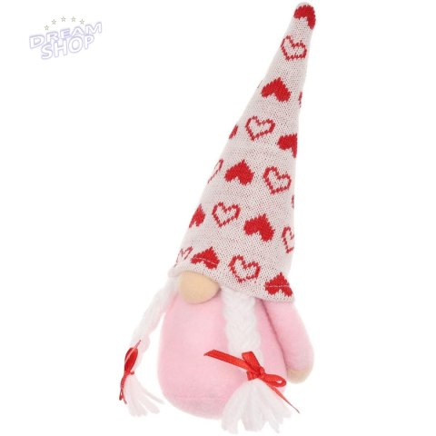 SKRZAT GNOM 20CM DEKORACJA WALENTYNKOWA GIRL RÓŻOWA SKRZAT GNOM 20CM DEKORACJA WALENTYNKOWA GIRL RÓŻOWA