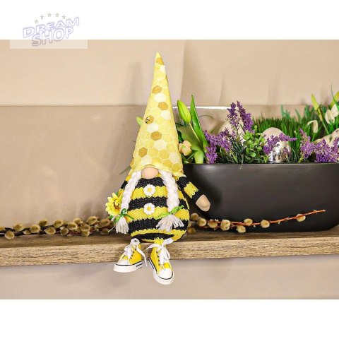 SKRZAT GNOM PSZCZÓŁKA 25CM W TRAMPKACH DEKORACJA WIOSENNA SKRZAT GNOM PSZCZÓŁKA 25CM W TRAMPKACH DEKORACJA WIOSENNA