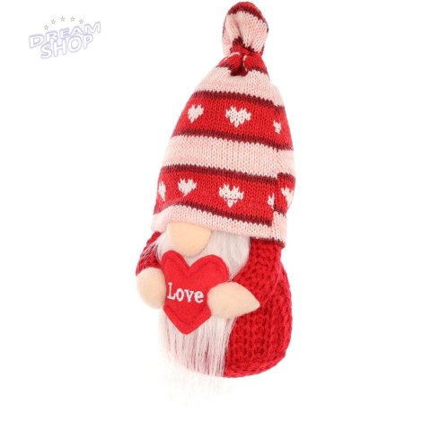 SKRZAT GNOM Z SERCEM LOVE 19CM DEKORACJA WALENTYNKOWA SKRZAT GNOM Z SERCEM LOVE 19CM DEKORACJA WALENTYNKOWA
