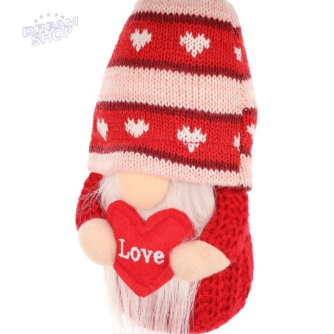 SKRZAT GNOM Z SERCEM LOVE 19CM DEKORACJA WALENTYNKOWA SKRZAT GNOM Z SERCEM LOVE 19CM DEKORACJA WALENTYNKOWA