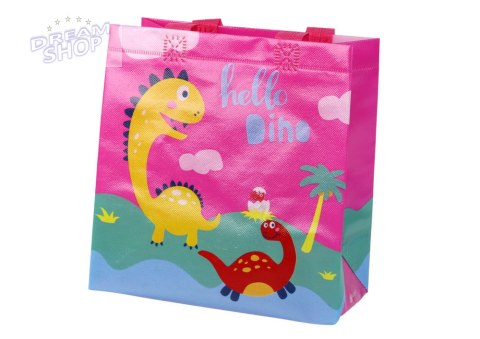 Torba Prezentowa Dinozaur Różowa 23cm x 21,5cm x 11cm