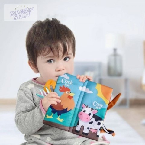 WOOPIE BABY Książeczka z Ogonkami Zwierząt Materiałowa WOOPIE BABY Książeczka z Ogonkami Zwierząt Materiałowa