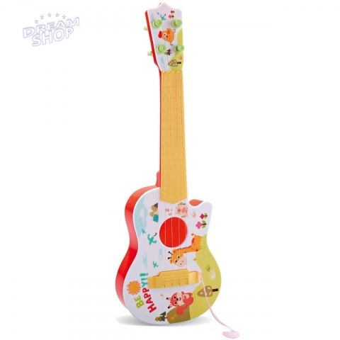 WOOPIE Gitara Akustyczna dla Dzieci Czerwona 43 cm