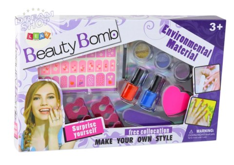Zestaw Do Malowania Paznokci Naklejki Beauty Bomb XXL Zestaw Do Malowania Paznokci Naklejki Beauty Bomb XXL