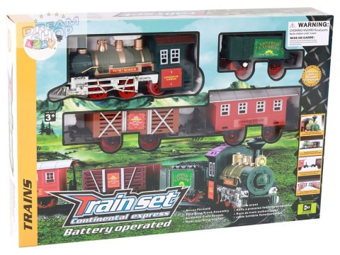 Kolejka elektryczna Train Set 4 wagony lokomotywa Kolejka elektryczna Train Set 4 wagony lokomotywa
