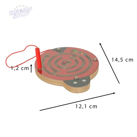 Labirynt magnetyczny kuleczki biedronka