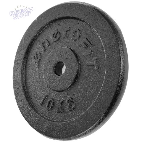 OBCIĄŻENIE ŻELIWNE CZARNE 10 KG SPORTOP fi26,5 OBCIĄŻENIE ŻELIWNE CZARNE 10 KG SPORTOP fi26,5