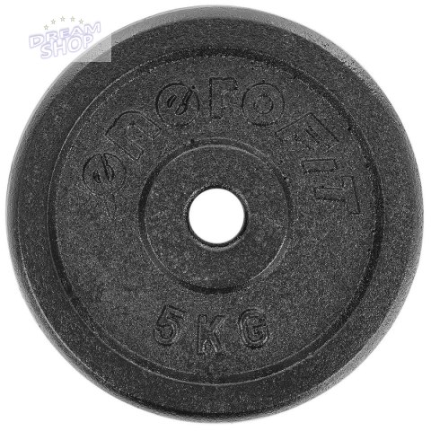 OBCIĄŻENIE ŻELIWNE CZARNE 5 KG SPORTOP fi26,5 OBCIĄŻENIE ŻELIWNE CZARNE 5 KG SPORTOP fi26,5