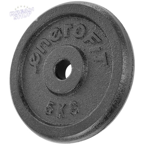 OBCIĄŻENIE ŻELIWNE CZARNE 5 KG SPORTOP fi26,5 OBCIĄŻENIE ŻELIWNE CZARNE 5 KG SPORTOP fi26,5