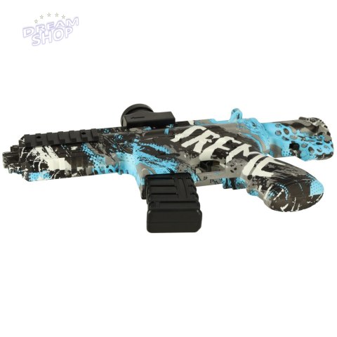 Pistolet na kulki żelowe wodne karabin niebieski zasilanie bateryjne USB 550szt. 7-8mm Pistolet na kulki żelowe wodne karabin niebieski zasilanie bateryjne USB 550szt. 7-8mm
