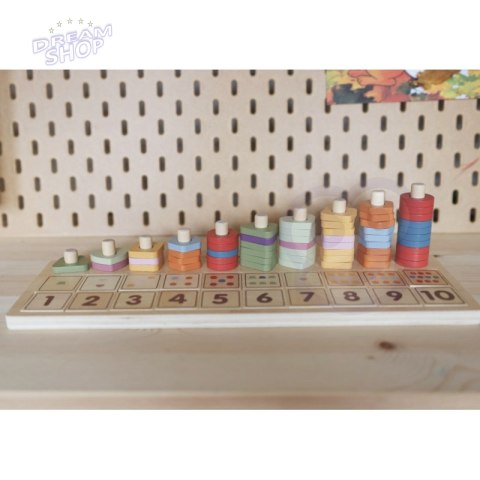 VIGA PolarB Drewniane Liczydło Sorter Nauka Liczb Montessori VIGA PolarB Drewniane Liczydło Sorter Nauka Liczb Montessori