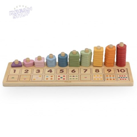 VIGA PolarB Drewniane Liczydło Sorter Nauka Liczb Montessori VIGA PolarB Drewniane Liczydło Sorter Nauka Liczb Montessori