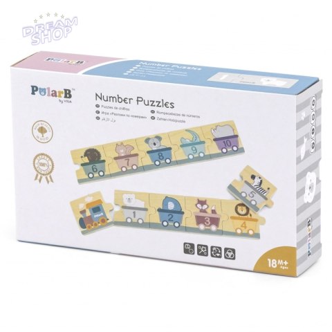 VIGA PolarB Drewniane Puzzle Numeryczne VIGA PolarB Drewniane Puzzle Numeryczne