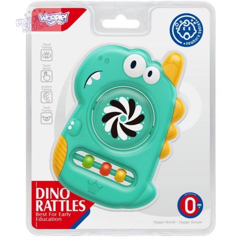 WOOPIE BABY Zabawka Sensoryczna Gryzak Lusterko Dino WOOPIE BABY Zabawka Sensoryczna Gryzak Lusterko Dino