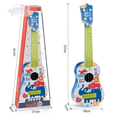 WOOPIE Gitara Klasyczna dla Dzieci Niebieska 57cm WOOPIE Gitara Klasyczna dla Dzieci Niebieska 57cm