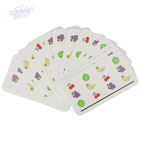 Zabawka edukacyjna drewniana dopasuj kolory owoce montessori Zabawka edukacyjna drewniana dopasuj kolory owoce montessori