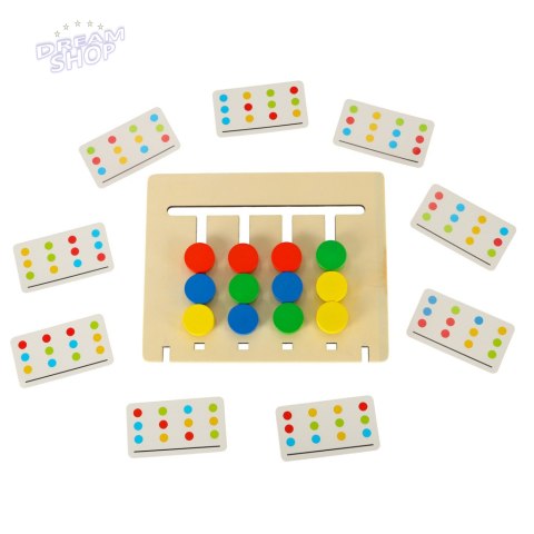 Zabawka edukacyjna drewniana dopasuj kolory owoce montessori Zabawka edukacyjna drewniana dopasuj kolory owoce montessori