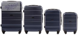 AT01 Komplet walizek 4 w 1 ABS , Dark blue
