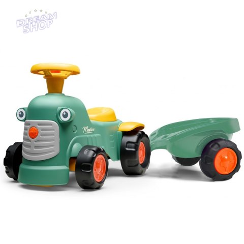 FALK Traktorek Baby Maurice Zielony Vintage z Przyczepką od 1 roku FALK Traktorek Baby Maurice Zielony Vintage z Przyczepką od 1 roku