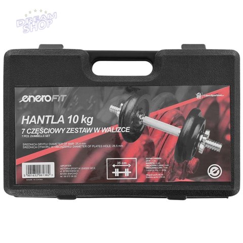 HANTLA ŻELIWNA 10 KG WALIZKA EB FIT