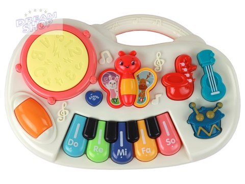 Pianinko Edukacyjne Klawisze Instrumenty Motylki Panel Edukacyjny Muzyczny