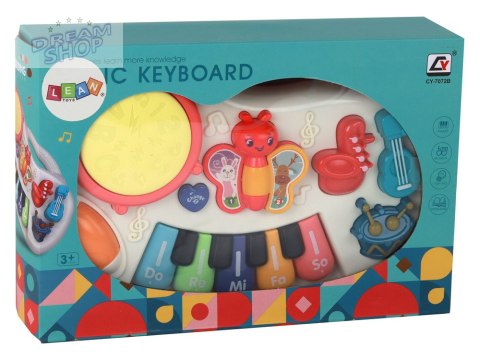 Pianinko Edukacyjne Klawisze Instrumenty Motylki Panel Edukacyjny Muzyczny