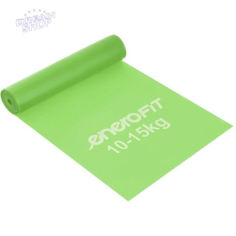 TAŚMA TRENINGOWA GUMA OPOROWA DO ĆWICZEŃ 200x15cm 0,40mm 10-15 kg ZIELONA
