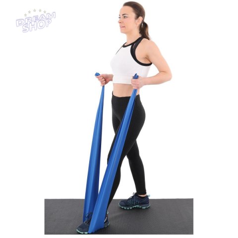 TAŚMA TRENINGOWA GUMA OPOROWA DO ĆWICZEŃ 200x15cm 0,550mm 15-25 kg NIEBIESKA TAŚMA TRENINGOWA GUMA OPOROWA DO ĆWICZEŃ 200x15cm 0,550mm 15-25 kg NIEBIESKA