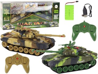 Zestaw Czołgi Walczące Zdalnie Sterowane Czołg War Tank RC Bitwa Podczerwień