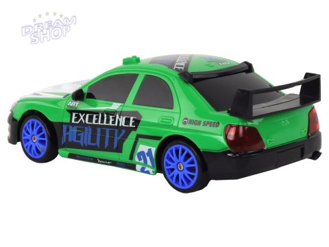 Autko Sportowe Zdalnie Sterowane R/C 1:24 Zielone Wymienne Koła Autko Sportowe Zdalnie Sterowane R/C 1:24 Zielone Wymienne Koła