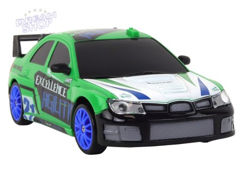 Autko Sportowe Zdalnie Sterowane R/C 1:24 Zielone Wymienne Koła Autko Sportowe Zdalnie Sterowane R/C 1:24 Zielone Wymienne Koła