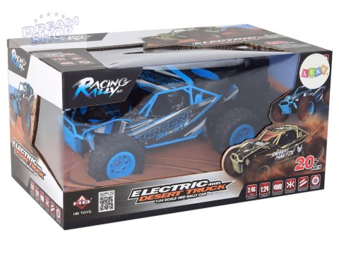 Autko Terenowe Zdalnie Sterowane R/C 1:24 Niebieskie Autko Terenowe Zdalnie Sterowane R/C 1:24 Niebieskie