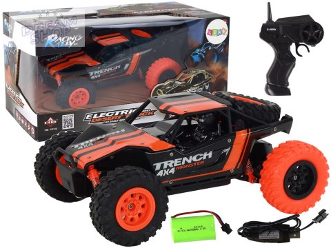 Autko Terenowe Zdalnie Sterowane R/C 1:24 Pomarańczowe