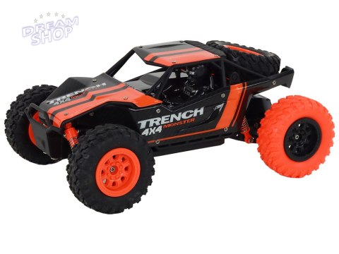 Autko Terenowe Zdalnie Sterowane R/C 1:24 Pomarańczowe